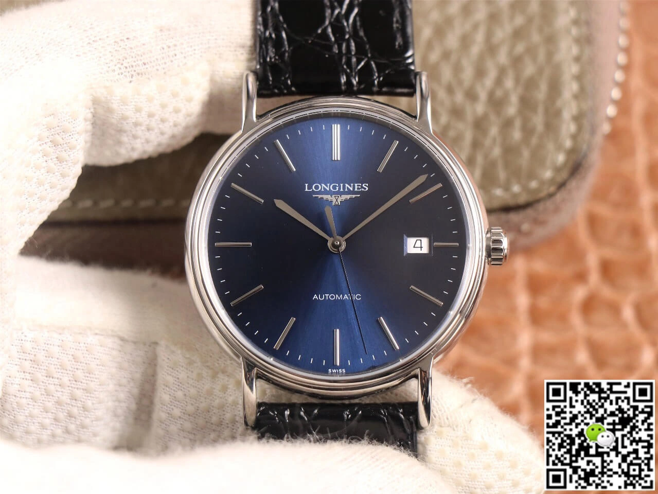 Longines Presence L4.921.4.92.2 KY Factory 1:1 Best Edition Replica Watch Leather Strap